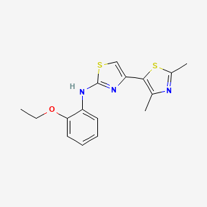 molecular formula C16H17N3OS2 B5675802 N-(2-ethoxyphenyl)-2',4'-dimethyl-4,5'-bi-1,3-thiazol-2-amine CAS No. 6519-79-5