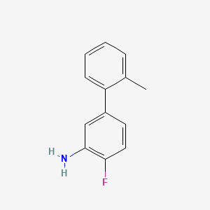 molecular formula C13H12FN B567582 4-Fluoro-2'-methylbiphenyl-3-amine CAS No. 1226182-92-8