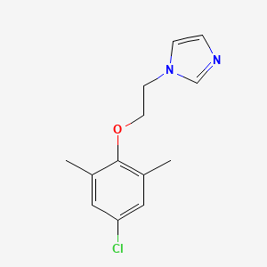 molecular formula C13H15ClN2O B5675840 1-[2-(4-chloro-2,6-dimethylphenoxy)ethyl]-1H-imidazole 