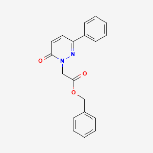 molecular formula C19H16N2O3 B5675842 benzyl (6-oxo-3-phenyl-1(6H)-pyridazinyl)acetate 