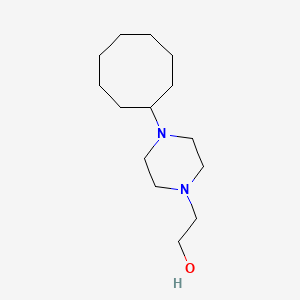 molecular formula C14H28N2O B5675894 2-(4-cyclooctyl-1-piperazinyl)ethanol 