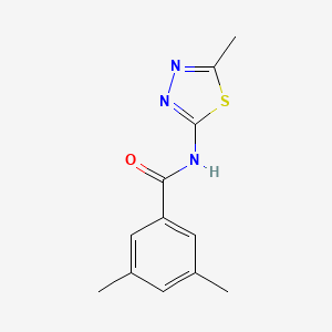 molecular formula C12H13N3OS B5675927 3,5-dimethyl-N-(5-methyl-1,3,4-thiadiazol-2-yl)benzamide 