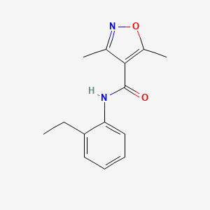 molecular formula C14H16N2O2 B5675934 N-(2-ethylphenyl)-3,5-dimethyl-4-isoxazolecarboxamide 