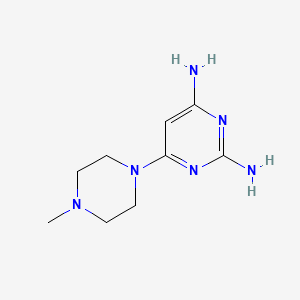 molecular formula C9H16N6 B5675938 6-(4-methyl-1-piperazinyl)-2,4-pyrimidinediamine 