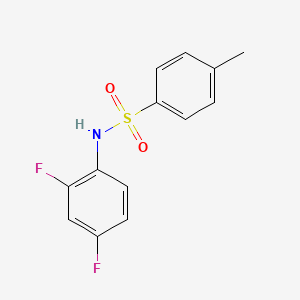 molecular formula C13H11F2NO2S B5675945 N-(2,4-二氟苯基)-4-甲基苯磺酰胺 