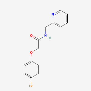 molecular formula C14H13BrN2O2 B5675953 2-(4-bromophenoxy)-N-(2-pyridinylmethyl)acetamide 