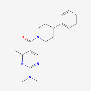 molecular formula C19H24N4O B5675955 N,N,4-trimethyl-5-[(4-phenyl-1-piperidinyl)carbonyl]-2-pyrimidinamine 