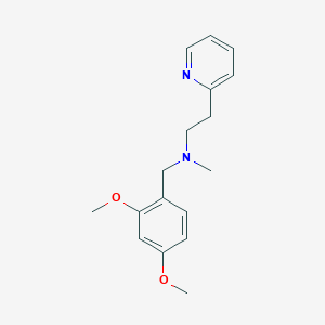 molecular formula C17H22N2O2 B5675966 (2,4-dimethoxybenzyl)methyl[2-(2-pyridinyl)ethyl]amine 