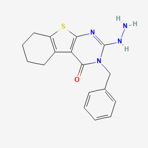 molecular formula C17H18N4OS B5676090 3-苄基-2-肼基-5,6,7,8-四氢[1]苯并噻吩并[2,3-d]嘧啶-4(3H)-酮 