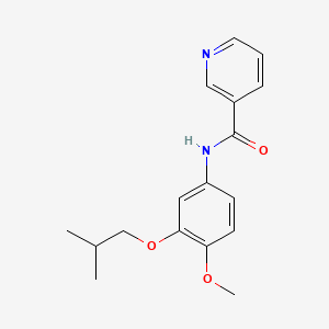molecular formula C17H20N2O3 B5676104 N-(3-isobutoxy-4-methoxyphenyl)nicotinamide 