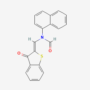 molecular formula C20H13NO2S B5676115 1-naphthyl[(3-oxo-1-benzothien-2(3H)-ylidene)methyl]formamide 