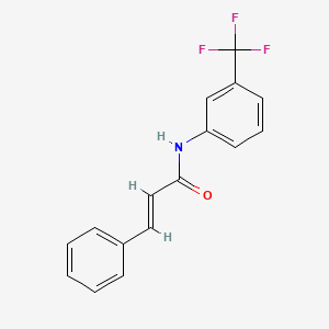molecular formula C16H12F3NO B5676125 3-phenyl-N-[3-(trifluoromethyl)phenyl]acrylamide 