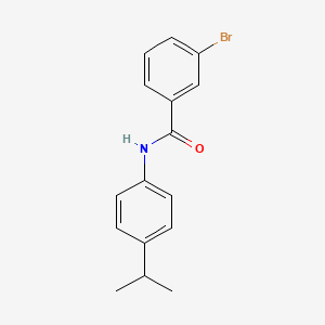 molecular formula C16H16BrNO B5676127 3-bromo-N-(4-isopropylphenyl)benzamide 
