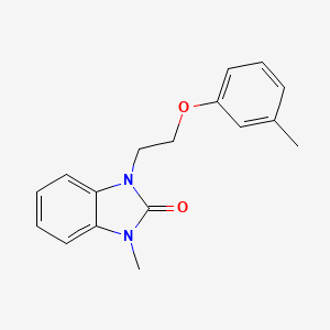 molecular formula C17H18N2O2 B5676162 1-methyl-3-[2-(3-methylphenoxy)ethyl]-1,3-dihydro-2H-benzimidazol-2-one CAS No. 325740-01-0