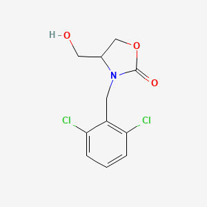 molecular formula C11H11Cl2NO3 B5676174 3-(2,6-dichlorobenzyl)-4-(hydroxymethyl)-1,3-oxazolidin-2-one 