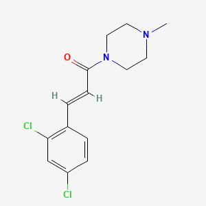 molecular formula C14H16Cl2N2O B5676187 1-[3-(2,4-dichlorophenyl)acryloyl]-4-methylpiperazine 