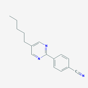B056762 4-(5-Pentylpyrimidin-2-yl)benzonitrile CAS No. 119467-18-4