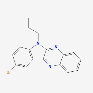 molecular formula C17H12BrN3 B5676214 6-allyl-9-bromo-6H-indolo[2,3-b]quinoxaline 