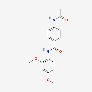 molecular formula C17H18N2O4 B5676227 4-(acetylamino)-N-(2,4-dimethoxyphenyl)benzamide 