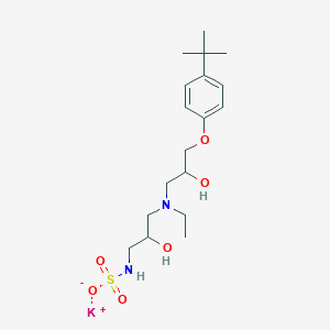 molecular formula C18H31KN2O6S B5676311 potassium {3-[[3-(4-tert-butylphenoxy)-2-hydroxypropyl](ethyl)amino]-2-hydroxypropyl}sulfamate 