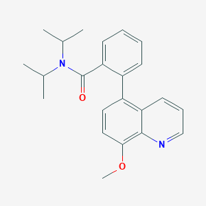molecular formula C23H26N2O2 B5676334 N,N-diisopropyl-2-(8-methoxyquinolin-5-yl)benzamide 