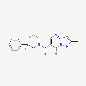 molecular formula C20H22N4O2 B5676355 2-methyl-6-[(3-methyl-3-phenylpiperidin-1-yl)carbonyl]pyrazolo[1,5-a]pyrimidin-7(4H)-one 