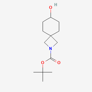 B567638 tert-Butyl 7-hydroxy-2-azaspiro[3.5]nonane-2-carboxylate CAS No. 1363383-18-9