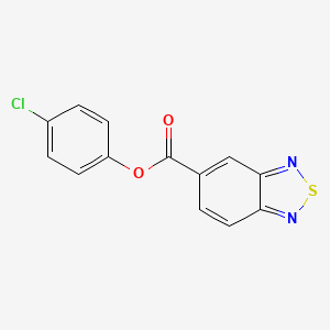 molecular formula C13H7ClN2O2S B5676387 4-chlorophenyl 2,1,3-benzothiadiazole-5-carboxylate 