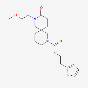 2-(2-methoxyethyl)-8-[4-(2-thienyl)butanoyl]-2,8-diazaspiro[5.5]undecan-3-one