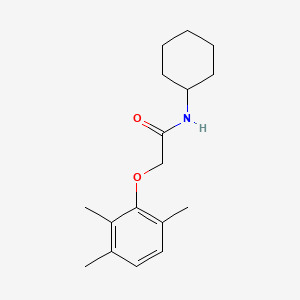 molecular formula C17H25NO2 B5676458 N-cyclohexyl-2-(2,3,6-trimethylphenoxy)acetamide 