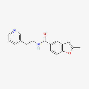 molecular formula C17H16N2O2 B5676503 2-methyl-N-[2-(3-pyridinyl)ethyl]-1-benzofuran-5-carboxamide 