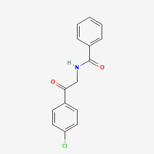 molecular formula C15H12ClNO2 B5676509 N-[2-(4-chlorophenyl)-2-oxoethyl]benzamide 
