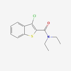 molecular formula C13H14ClNOS B5676516 3-chloro-N,N-diethyl-1-benzothiophene-2-carboxamide 