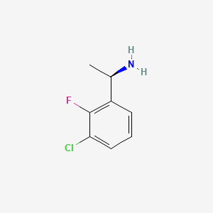 B567653 (1R)-1-(3-chloro-2-fluorophenyl)ethan-1-amine CAS No. 1217449-55-2