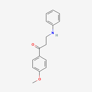 molecular formula C16H17NO2 B5676542 3-anilino-1-(4-methoxyphenyl)-1-propanone 