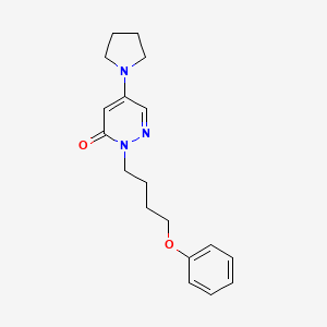 molecular formula C18H23N3O2 B5676560 2-(4-phenoxybutyl)-5-pyrrolidin-1-ylpyridazin-3(2H)-one 