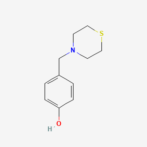 molecular formula C11H15NOS B5676564 4-(4-thiomorpholinylmethyl)phenol 