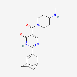 molecular formula C21H30N4O2 B5676571 2-(1-adamantyl)-5-{[4-(methylamino)-1-piperidinyl]carbonyl}-4-pyrimidinol dihydrochloride 