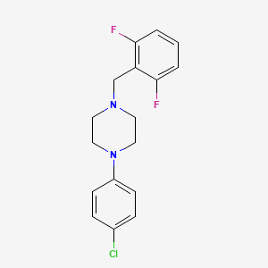 molecular formula C17H17ClF2N2 B5676595 1-(4-chlorophenyl)-4-(2,6-difluorobenzyl)piperazine 