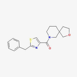 molecular formula C19H22N2O2S B5676608 7-[(2-benzyl-1,3-thiazol-4-yl)carbonyl]-2-oxa-7-azaspiro[4.5]decane 