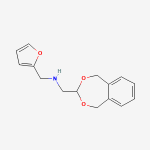 molecular formula C15H17NO3 B5676711 (1,5-dihydro-2,4-benzodioxepin-3-ylmethyl)(2-furylmethyl)amine 