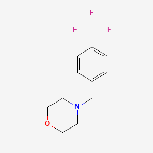molecular formula C12H14F3NO B5676717 4-[4-(三氟甲基)苄基]吗啉 