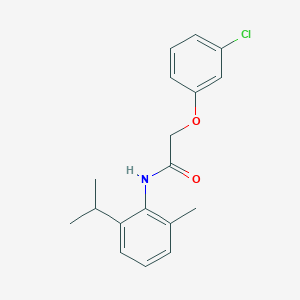 molecular formula C18H20ClNO2 B5676843 2-(3-chlorophenoxy)-N-(2-isopropyl-6-methylphenyl)acetamide 