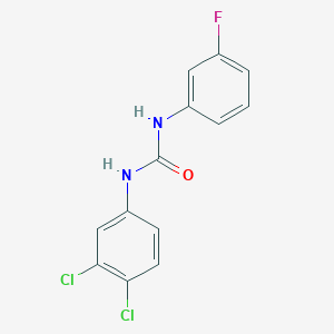 molecular formula C13H9Cl2FN2O B5676847 N-(3,4-dichlorophenyl)-N'-(3-fluorophenyl)urea 