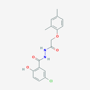 5-chloro-N'-[(2,4-dimethylphenoxy)acetyl]-2-hydroxybenzohydrazide