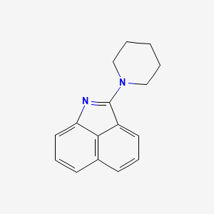 molecular formula C16H16N2 B5676892 2-(1-piperidinyl)benzo[cd]indole 