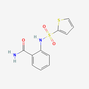 molecular formula C11H10N2O3S2 B5676897 2-[(2-thienylsulfonyl)amino]benzamide CAS No. 6149-83-3