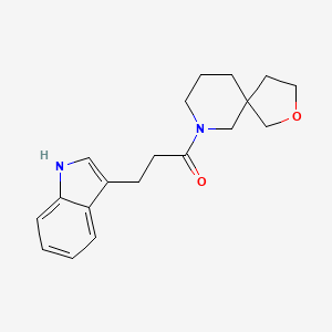 molecular formula C19H24N2O2 B5676913 7-[3-(1H-indol-3-yl)propanoyl]-2-oxa-7-azaspiro[4.5]decane 