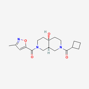 (4aS*,8aS*)-2-(cyclobutylcarbonyl)-7-[(3-methylisoxazol-5-yl)carbonyl]octahydro-2,7-naphthyridin-4a(2H)-ol