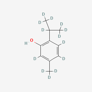 molecular formula C10H14O B567697 2-iso-Propyl-d7-5-methyl-d3-phenol-3,4,6-d3 CAS No. 1219798-93-2
